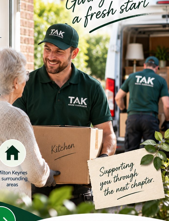 Illustrative TAK house clearance service scene